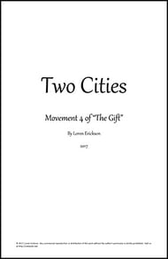 Two Cities SATB Vocal Score cover Thumbnail